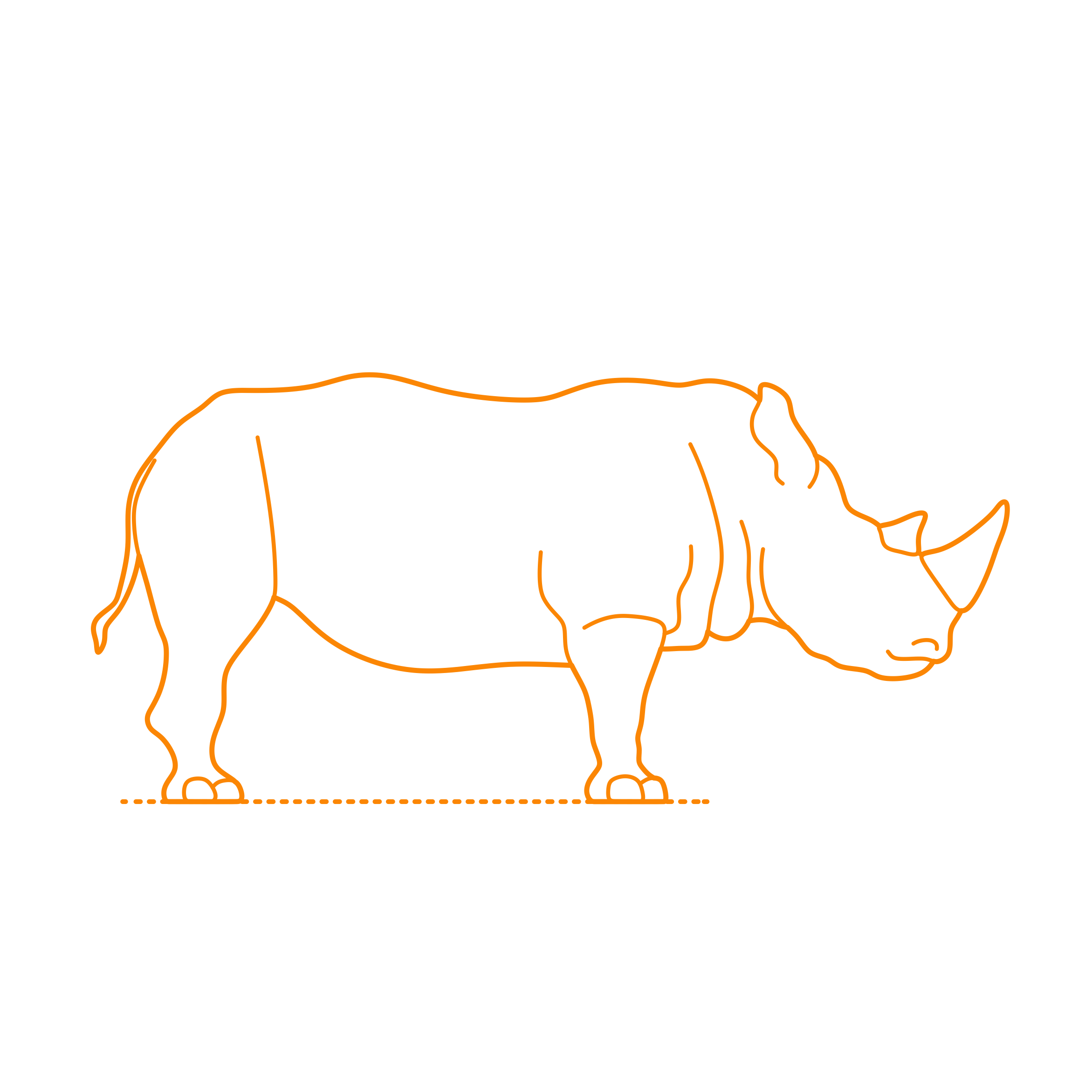 Animals Rhinos Digital Sketch Svg Design Free Vectors